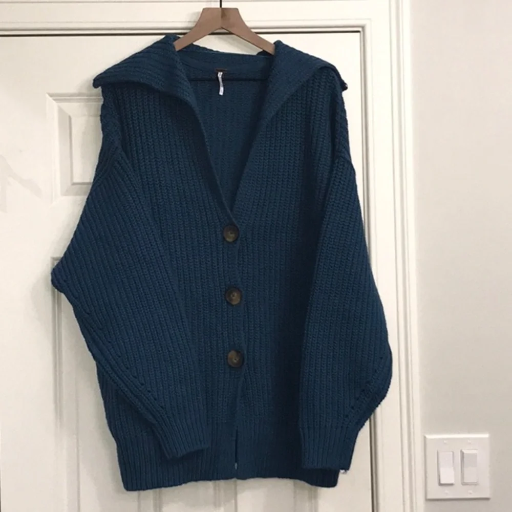 NWOT FREE PEOPLE NIGHTINGALE CARDIGAN SWEATER SIZE SMALL Z44-41